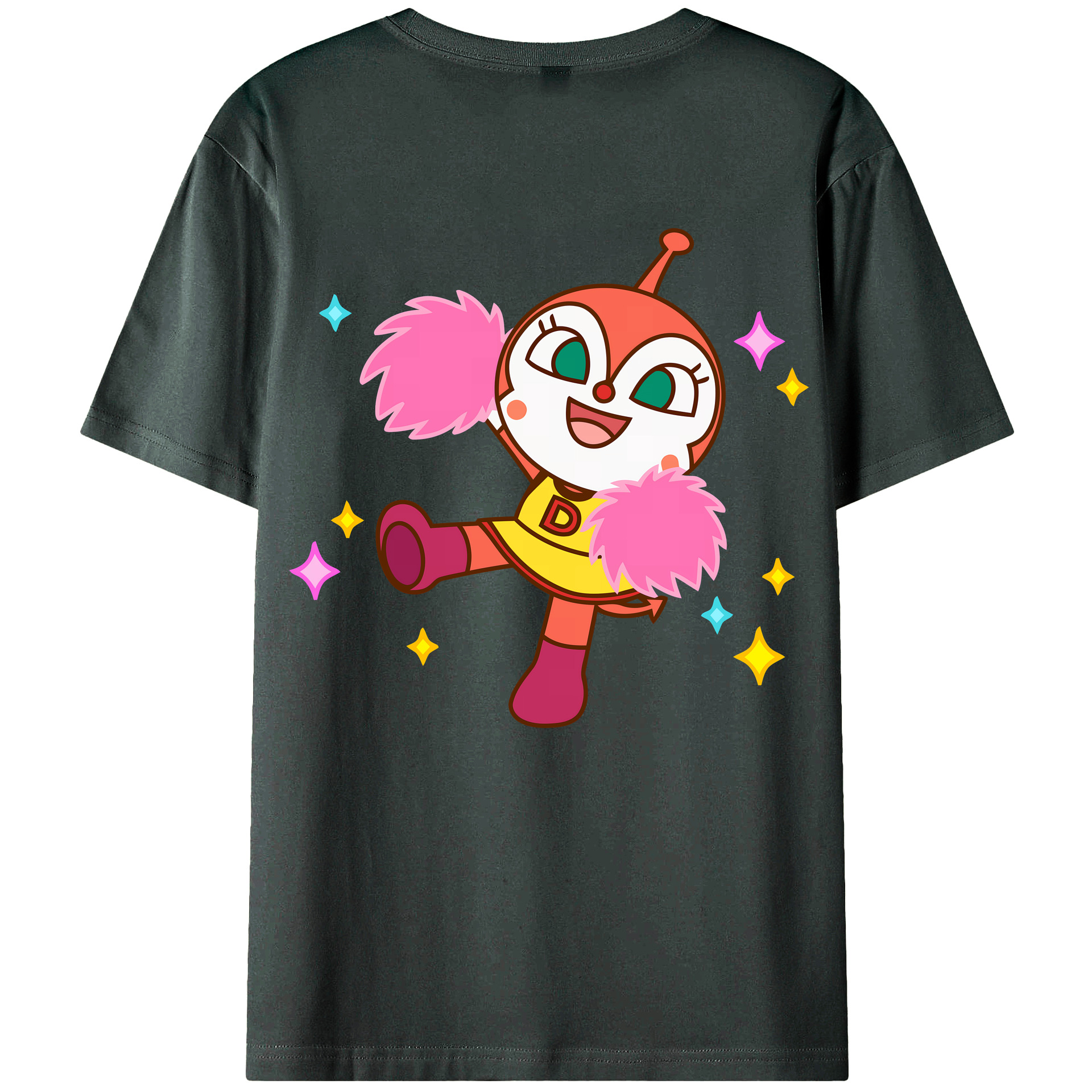 （画像用） アンパンマン Anpanman 綿100％ メンズ半袖Tシャツ（バックプリント） 通気性